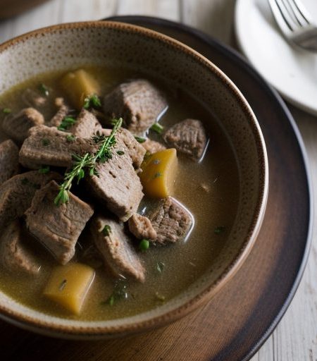 Crockpot Cider Pork Stew recipe image