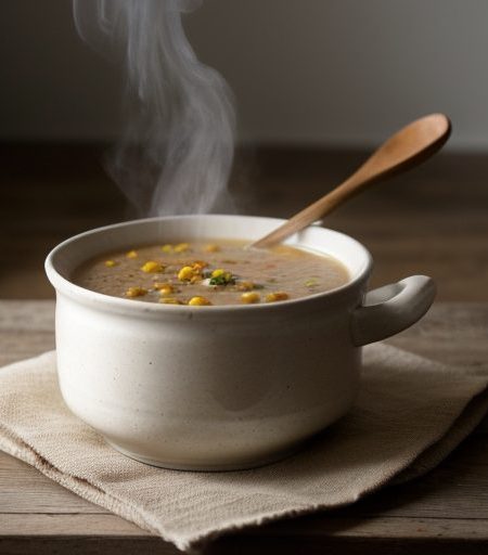 Crockpot Corn & Lentil Soup recipe image
