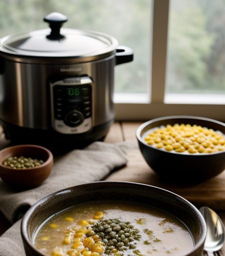 Crockpot Corn & Lentil Soup recipe image