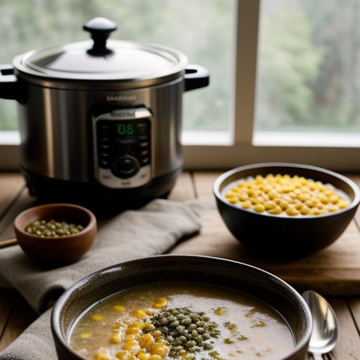 Crockpot Corn & Lentil Soup recipe image