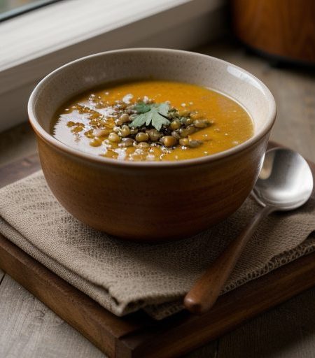 Crockpot Corn and Lentil Soup recipe image