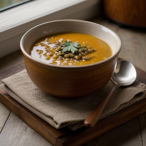 Crockpot Corn and Lentil Soup recipe image