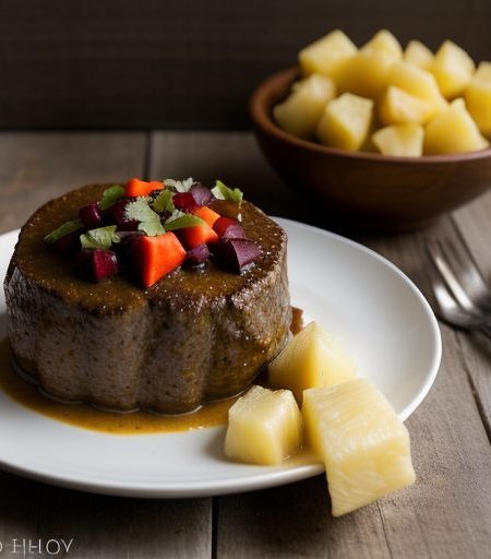 Crockpot Curried Beef With Fruit recipe image