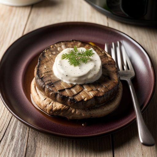 Crockpot Onion Mushroom Steak recipe image