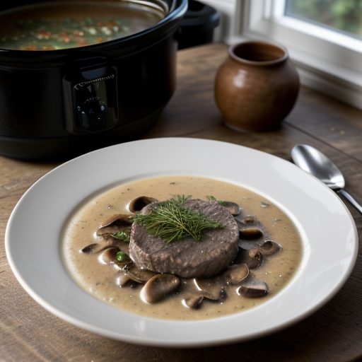 Crockpot Round Steak With Rich Gravy recipe image