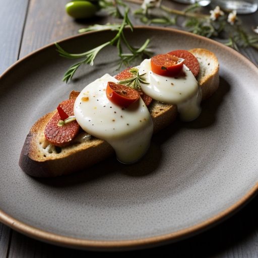 Crostini Ai Pepperoni Arrostiti (Crostini Wit recipe image