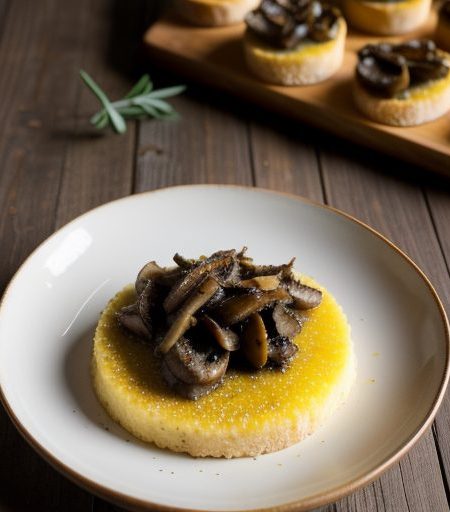 Crostini Di Polenta Ai Funghi (Polenta Crosti recipe image