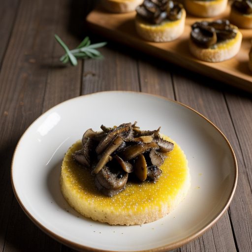 Crostini Di Polenta Ai Funghi (Polenta Crosti recipe image