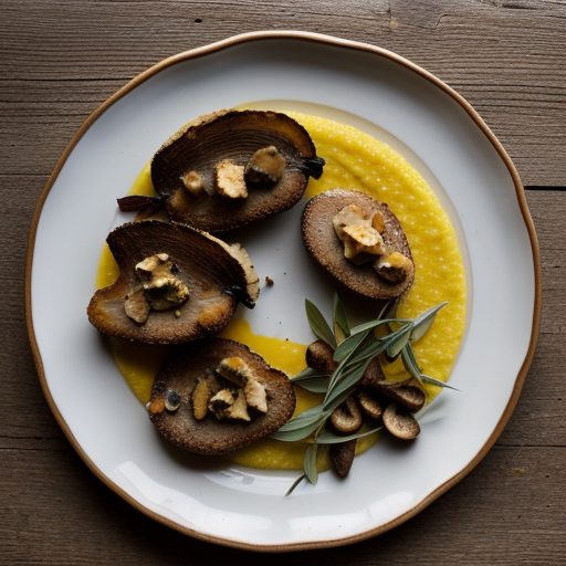Crostini Di Polenta Ai Funghi (Polenta Crostini & Mushroo recipe image