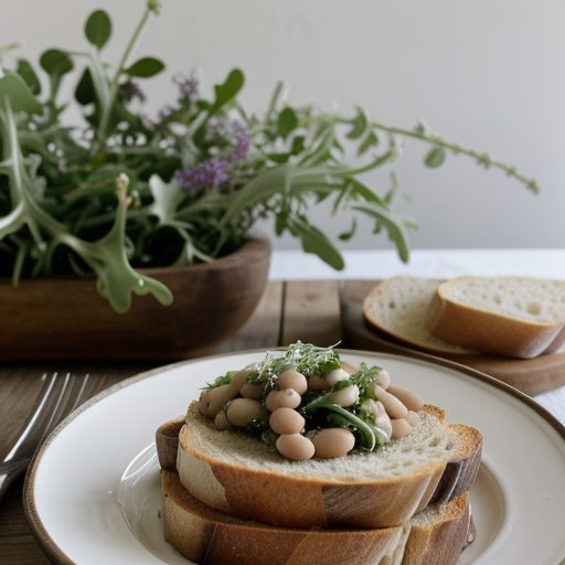 Crostini With Cannellini Beans, Arugula & Tomatoes recipe image