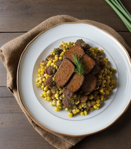 Crown Roast Sausage-Corn Stuffing recipe image