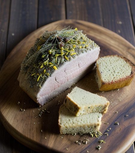 Crown Roast of Pork With Cornbread Hominy Stuffing recipe image