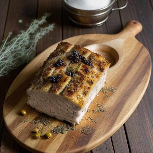Crown Roast of Pork With Cornbread Hominy Stuffing & Chil recipe image