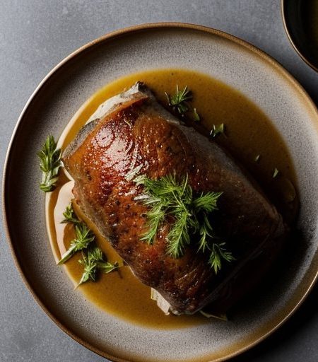 Crown Roast of Pork With Sausage & Herb Stu recipe image