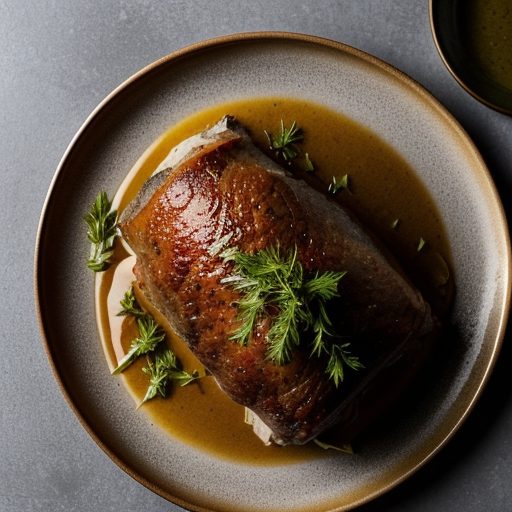 Crown Roast of Pork With Sausage & Herb Stu recipe image
