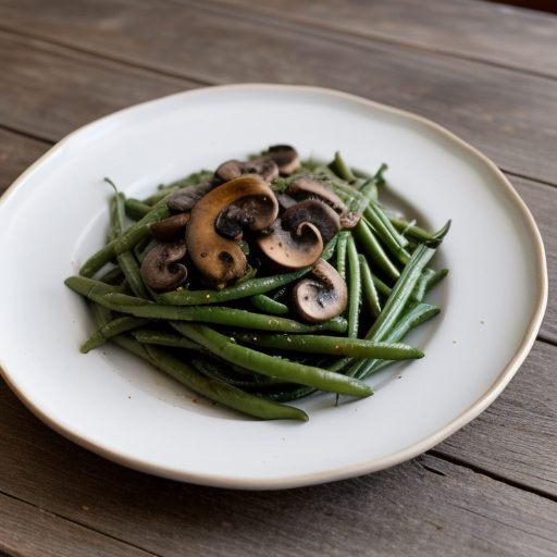 Crumb-Topped Green Beans and Mushrooms recipe image