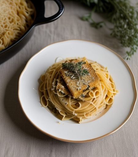 Crumb Topped Pasta & Cheese recipe image