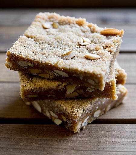 Crunchy Almond Bars recipe image