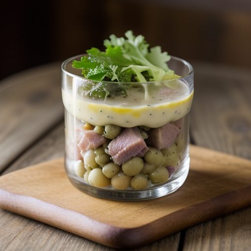 Crunchy Baked Ham Salad recipe image