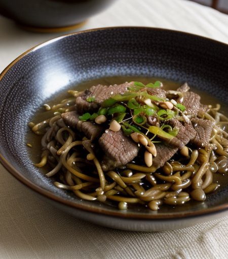 Crunchy Bean Sprouts With Beef recipe image