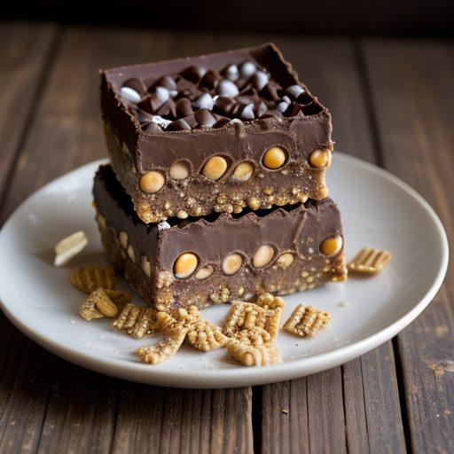 Crunchy Chocolate Peanut Butter Bars recipe image