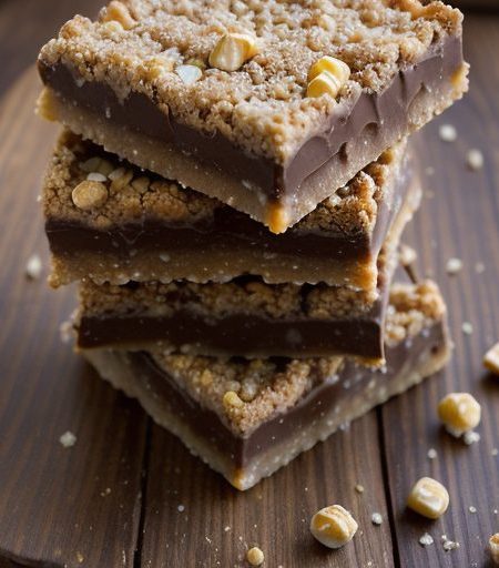 Crunchy Chocolate Peanut Butter Bars recipe image