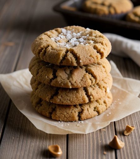 Crunchy Peanut Butter Cookies recipe image