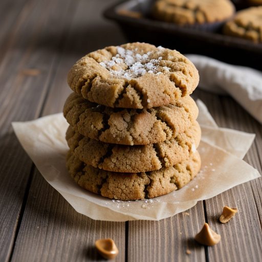 Crunchy Peanut Butter Cookies recipe image