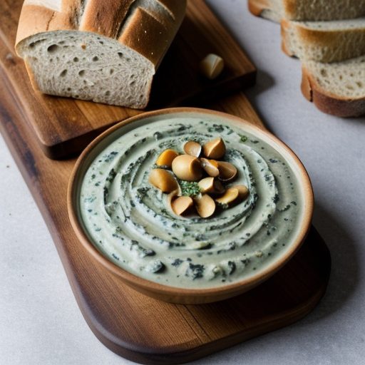 Crunchy Spinach Dip (With Sourdough Bread recipe image