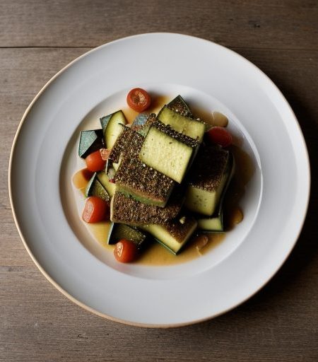Crunchy Zucchini & Tomatoes recipe image