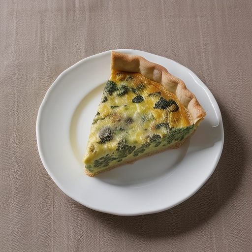 Crustless Chicken and Broccoli Quiche (3 PTS Ea Slice recipe image
