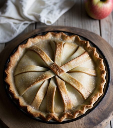 Crustless French Apple Pie recipe image