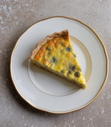 Crustless "Frugal" Quiche; Calorie Reduced Version recipe image