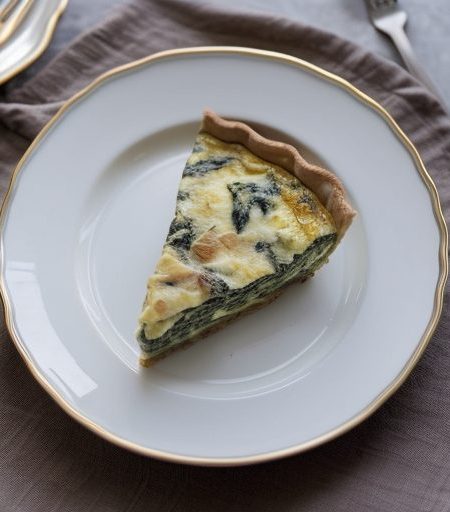 Crustless Spinach Mushroom Quiche recipe image