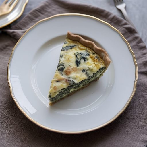 Crustless Spinach Mushroom Quiche recipe image