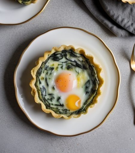 Crustless Spinach Quiche recipe image