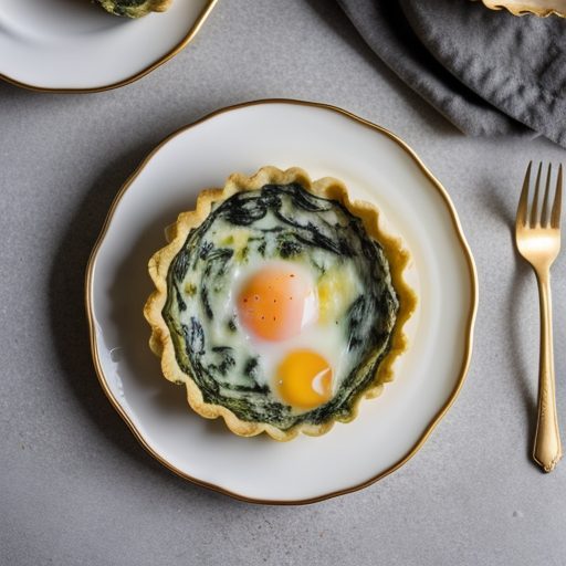 Crustless Spinach Quiche recipe image