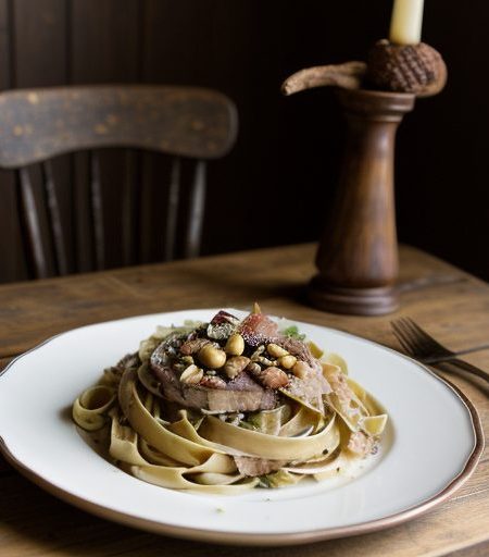 Crusty Fettucine ( Pharoah's Wheel recipe image