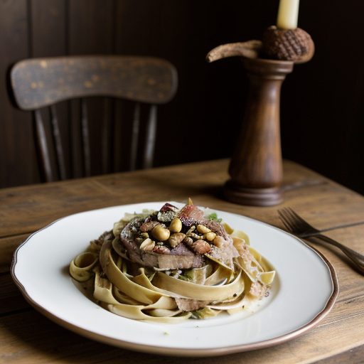 Crusty Fettucine ( Pharoah's Wheel recipe image