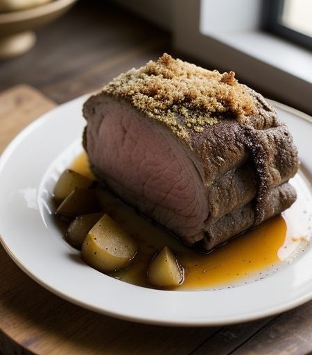 Crusty Roast Lamb (Uaineoil Faoi Chrusta (Irish recipe image