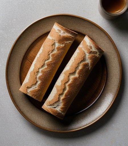 Crusty Whole-Wheat Baguettes recipe image