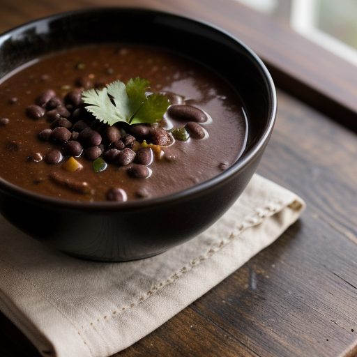 Cuban Black Bean Soup recipe image