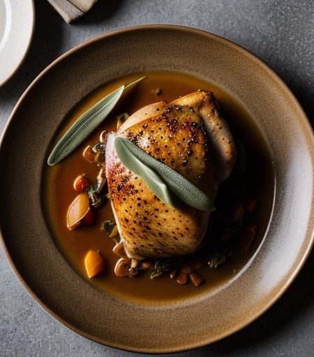 Cucina Rustica: Chicken With Sage~ Tomato And recipe image