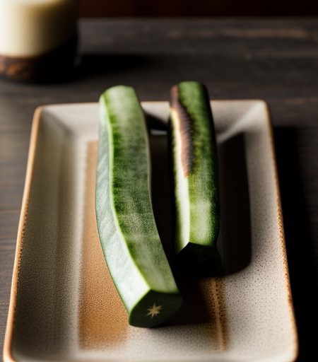 Cucumber Logs Filled With Black & Gold Humm recipe image