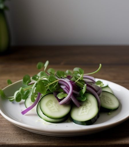 Cucumber Red Onion & Watercress recipe image