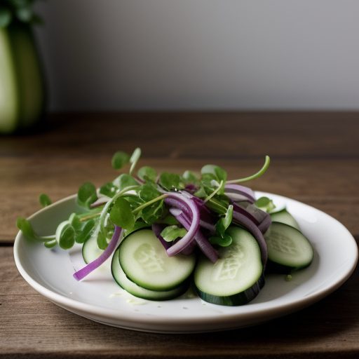 Cucumber Red Onion & Watercress recipe image