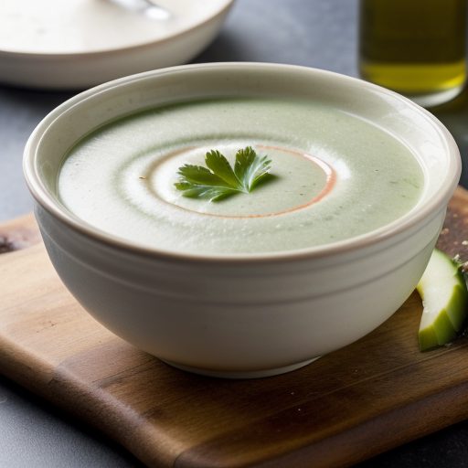 Cucumber Soup With Pistou recipe image