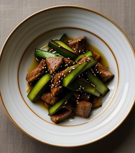 Cucumber Stir-Fried With Pork recipe image