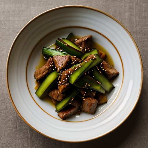 Cucumber Stir-Fried With Pork recipe image
