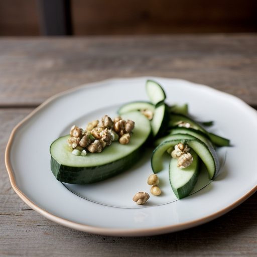 Cucumber Stuffed With Roquefort & Hazelnuts recipe image